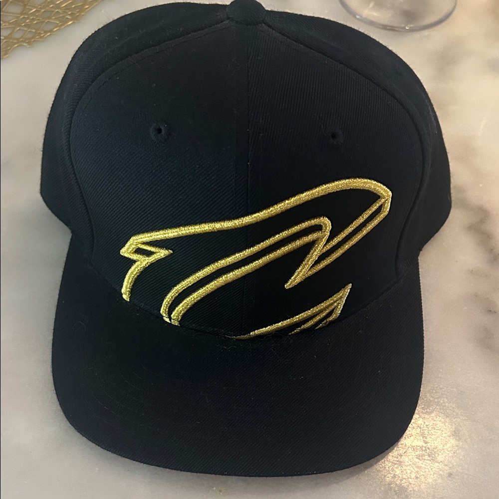 Mitchell & Ness Black and Gold Hat